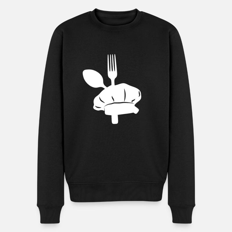 Kochen Ausrüstung - Männer Premium Bio Pullover - Schwarz