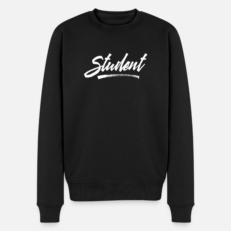 Student Student Student Student - Männer Premium Bio Pullover - Schwarz