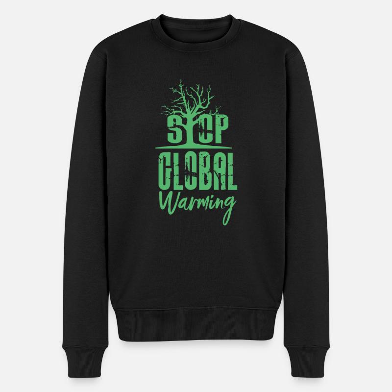 Klimawandel Klimawandel Klimawandel Klimawandel - Männer Premium Bio Pullover - Schwarz