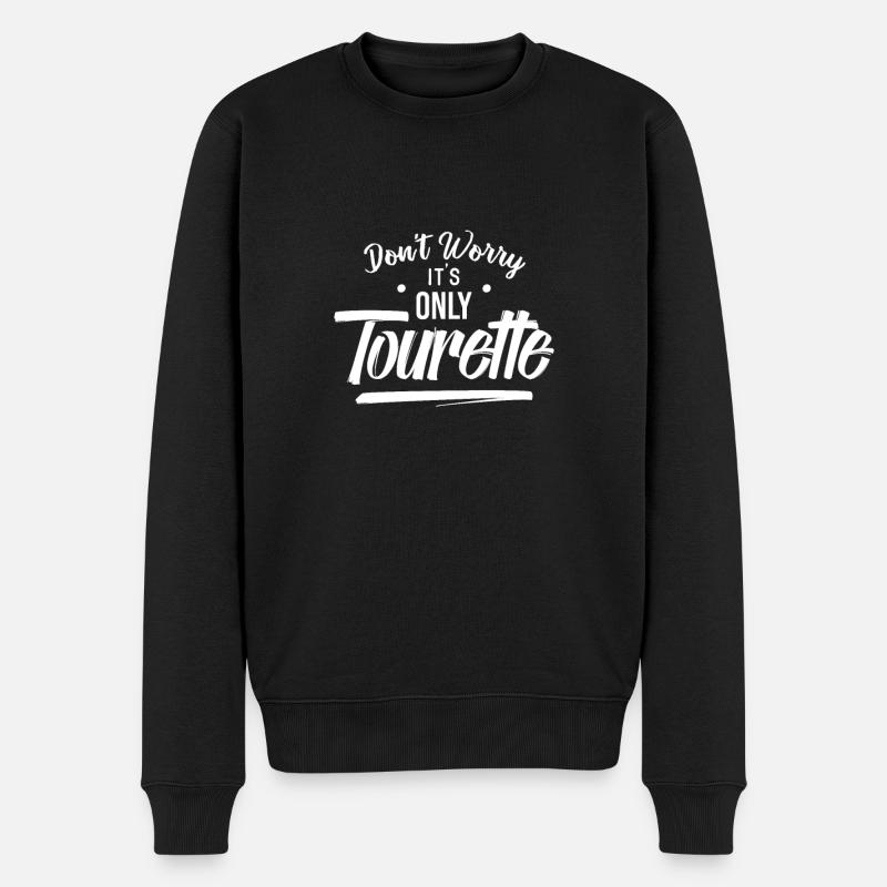 Tourette Syndrom - Männer Premium Bio Pullover - Schwarz