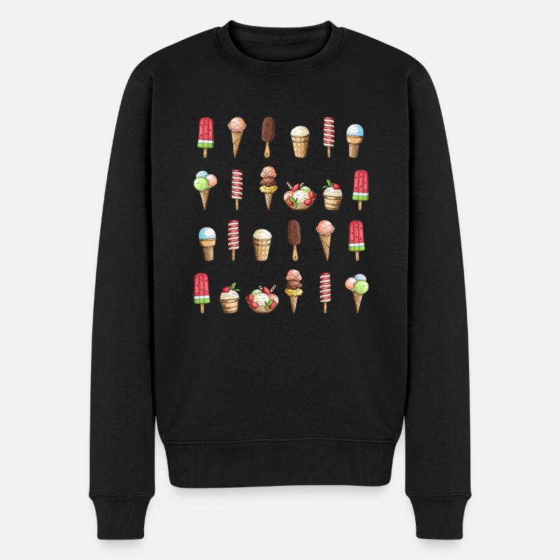 Glace glace - Pull Premium bio Homme - noir