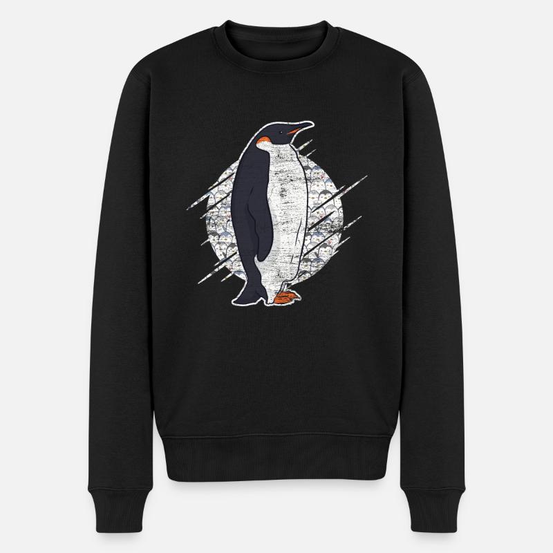 Pingouin empereur pingouin - Pull Premium bio Homme - noir