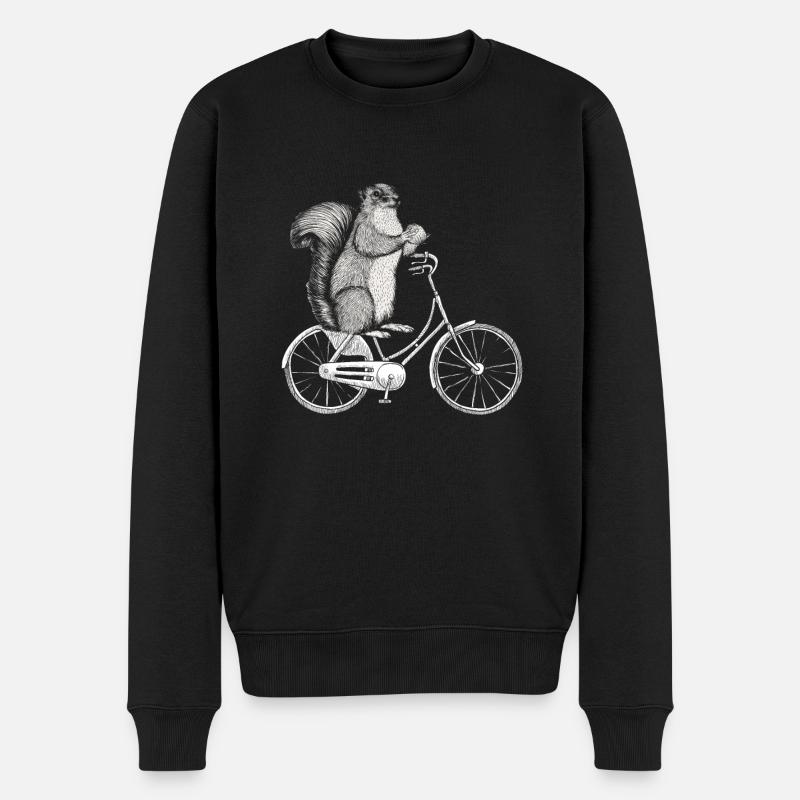 Vélo d'écureuil - Pull Premium bio Homme - noir