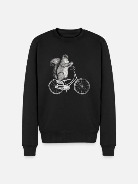 squirrel - Men's Premium Organic Jumper - black