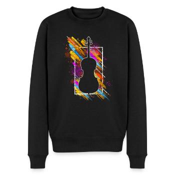 Instrument de violoncelle - Pull Premium bio Homme - noir - Devant - Nico (187cm)