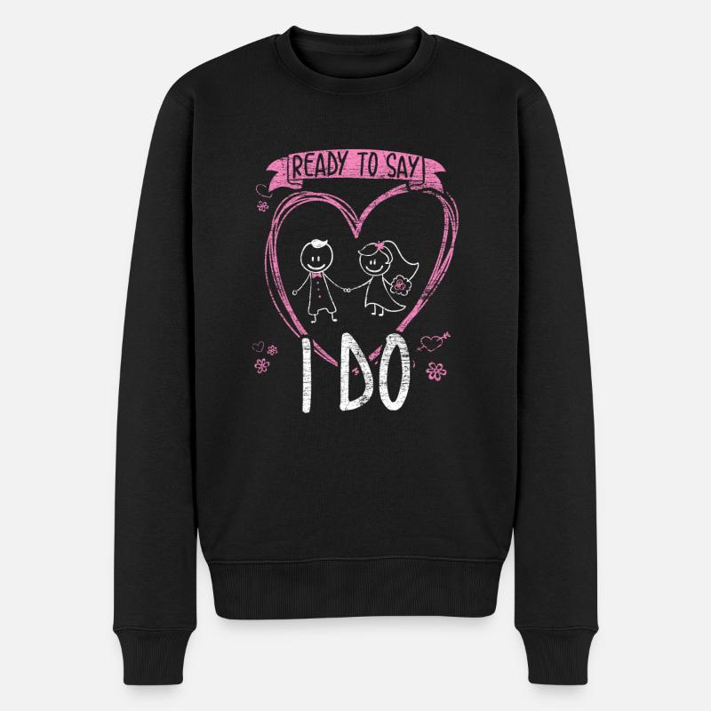 Épouser les mariés - Pull Premium bio Homme - noir