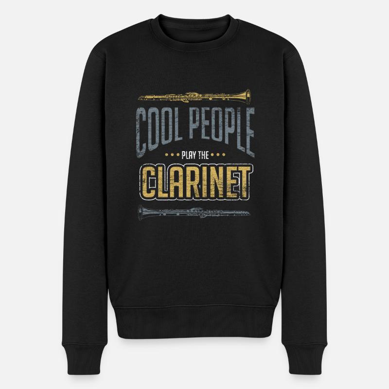 Musicien clarinette - Pull Premium bio Homme - noir