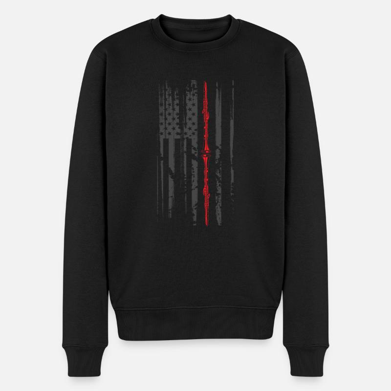 Clarinette USA - Pull Premium bio Homme - noir