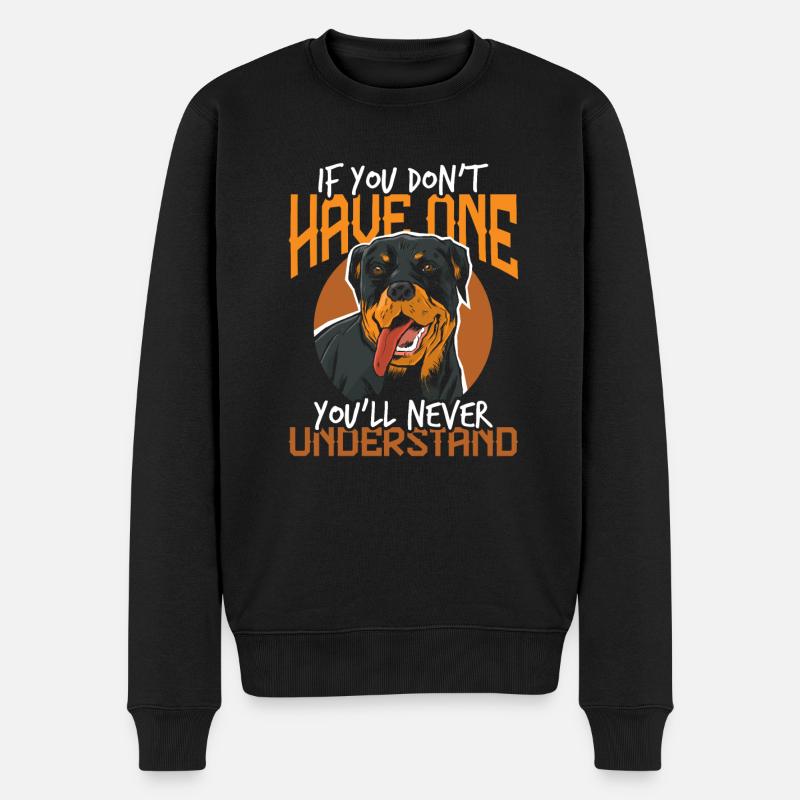 Animal de compagnie Rottweiler - Pull Premium bio Homme - noir
