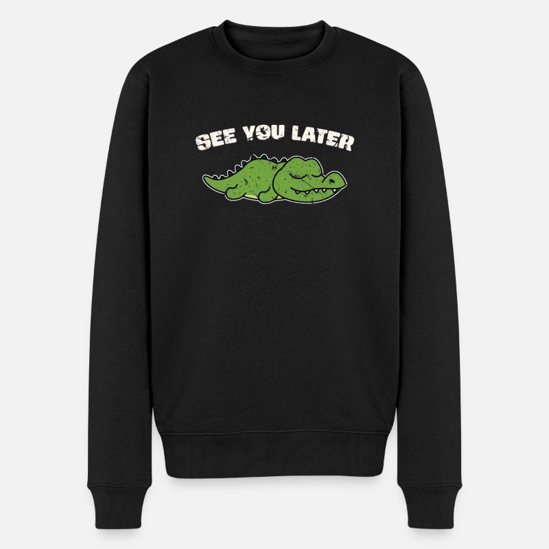 Alligator - Männer Premium Bio Pullover - Schwarz