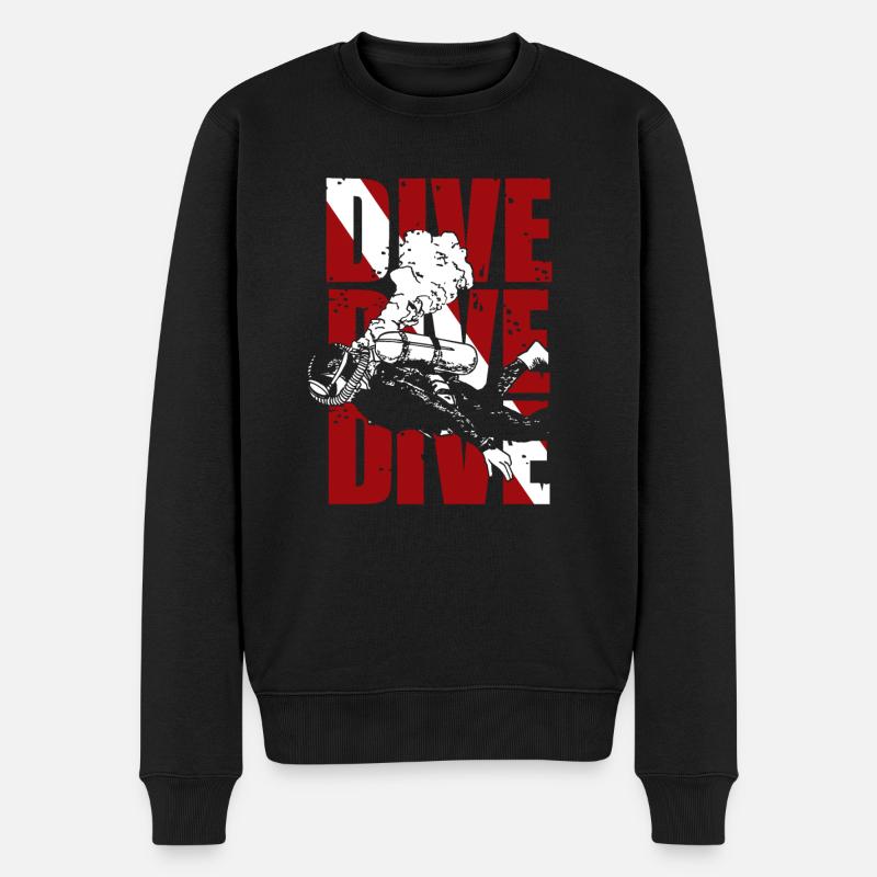 Plongée - Pull Premium bio Homme - noir