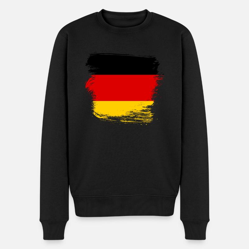 Drapeau de l’Allemagne drapeau allemand - Pull Premium bio Homme - noir
