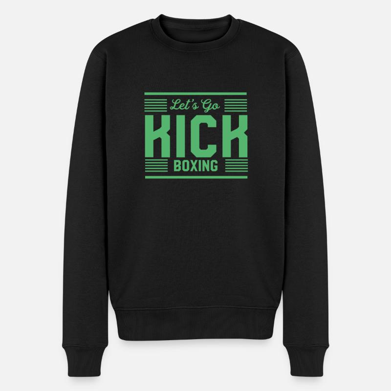 Kickboxen - Männer Premium Bio Pullover - Schwarz