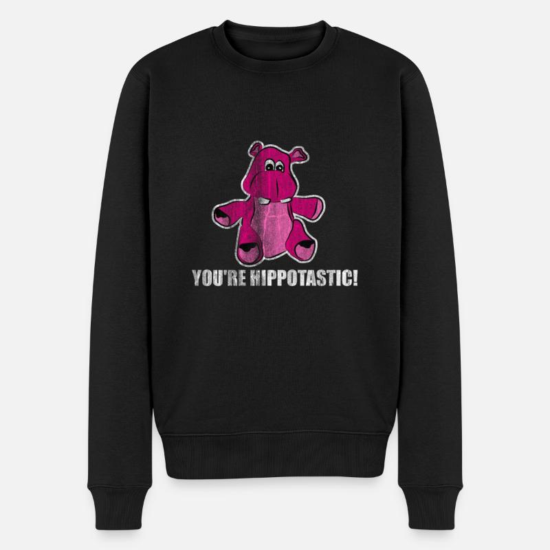 hippopotame - Pull Premium bio Homme - noir