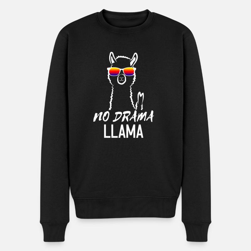 Drame lama - Pull Premium bio Homme - noir