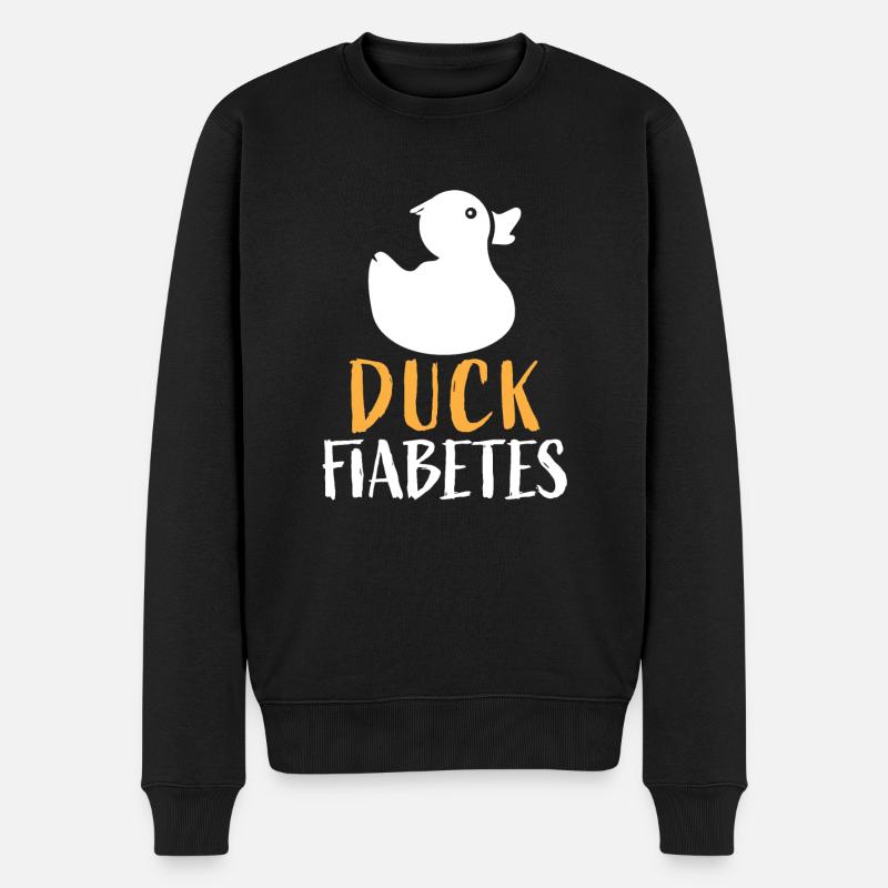 canard fiabetes 01 - Pull Premium bio Homme - noir