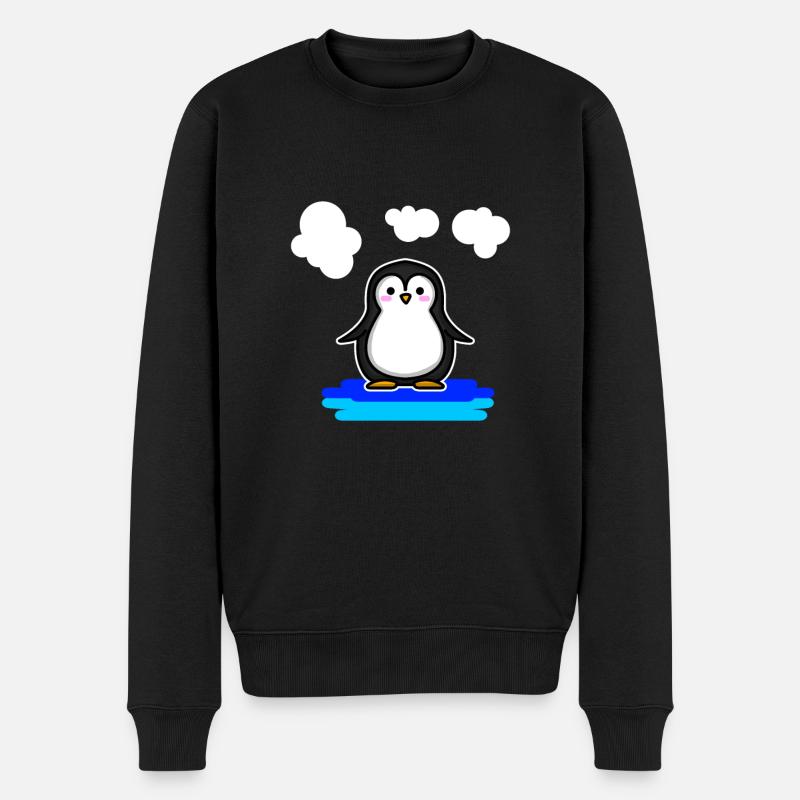 Pingouin animal mignon - Pull Premium bio Homme - noir