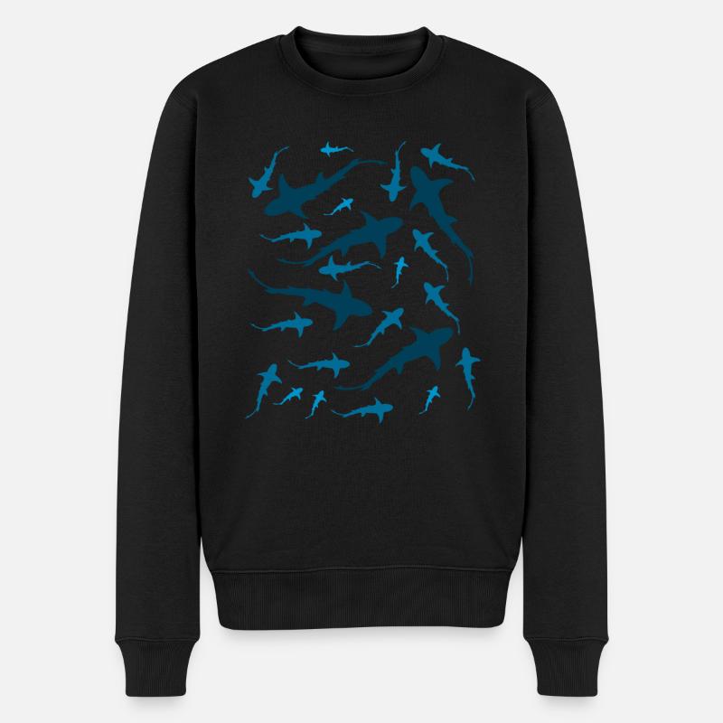 Aquarium de requin - Pull Premium bio Homme - noir