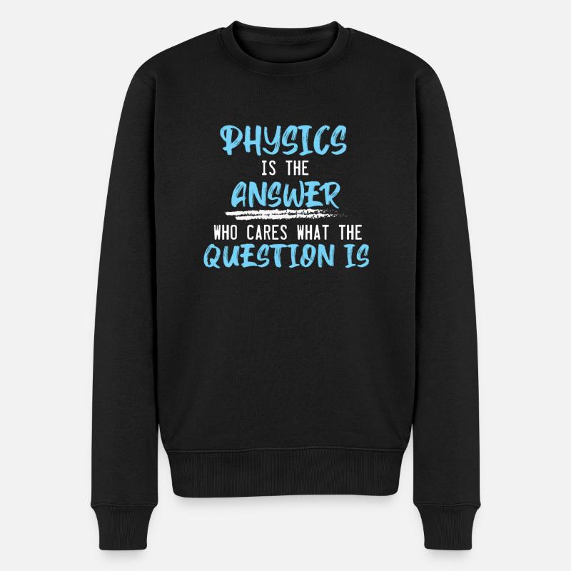 Physik - Männer Premium Bio Pullover - Schwarz