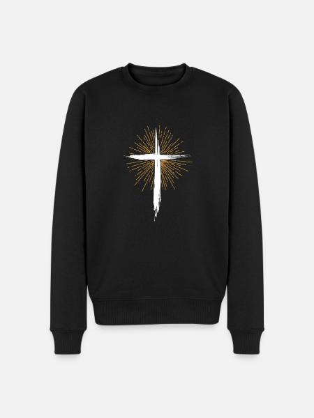 Gud Predikant Jesus Kristen Tro Kristendom - Premium økologisk genser for menn - svart