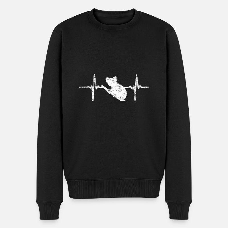 Battement de coeur de koala - Pull Premium bio Homme - noir
