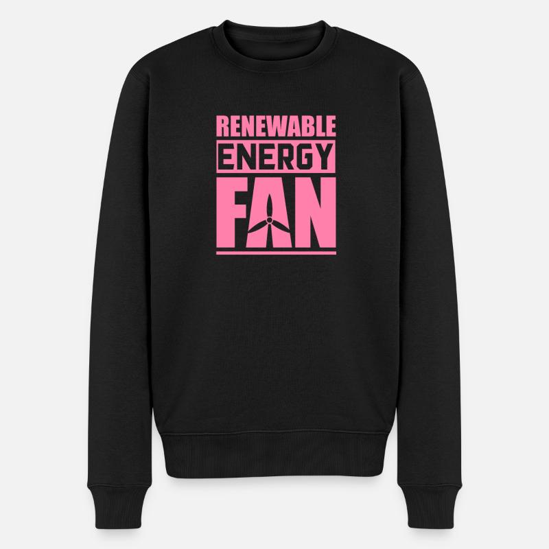 Énergie solaire renouvelable - Pull Premium bio Homme - noir