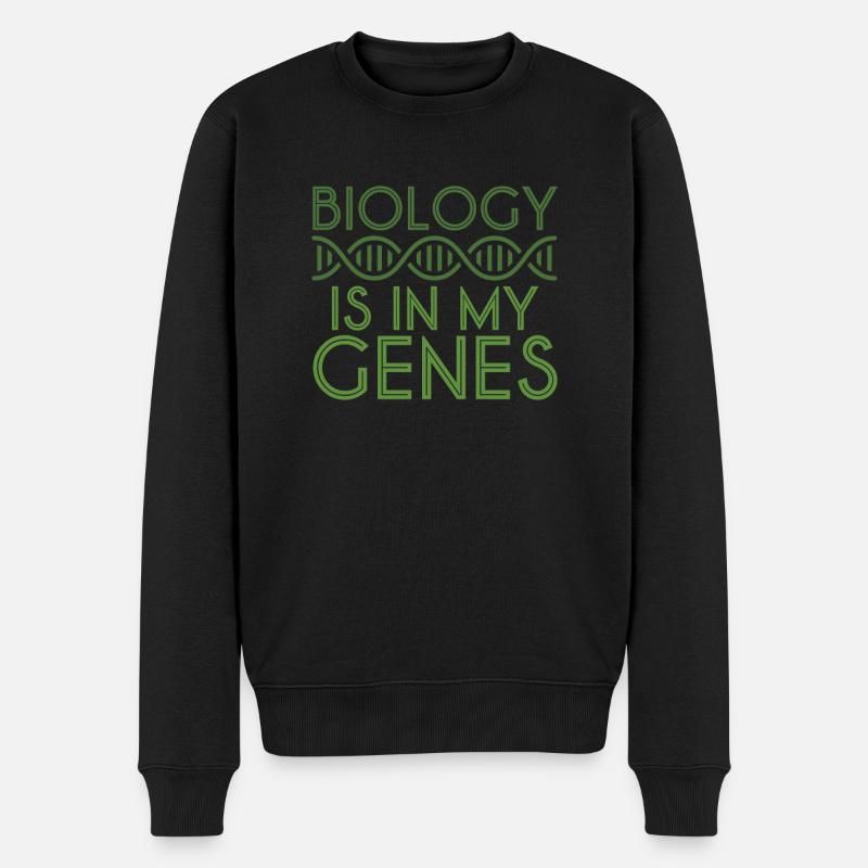 Biologie Genetik DNA Moleküle Gene - Männer Premium Bio Pullover - Schwarz