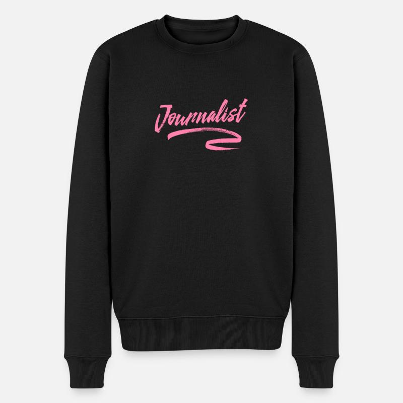 Journalismus - Männer Premium Bio Pullover - Schwarz