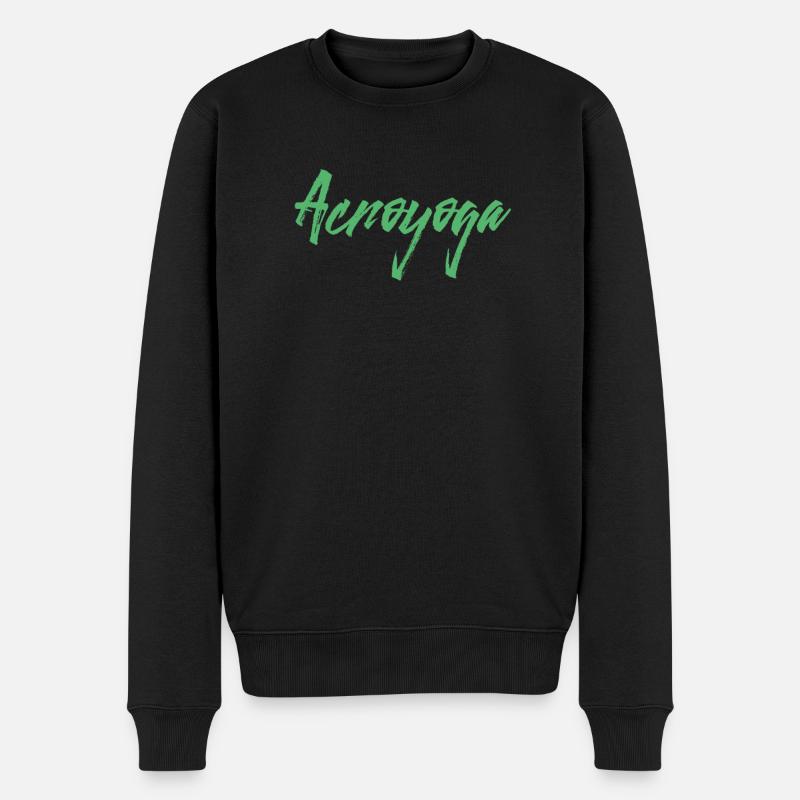 Acroyoga - Pull Premium bio Homme - noir