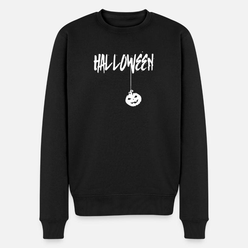 Halloween Halloween Halloween Halloween - Männer Premium Bio Pullover - Schwarz