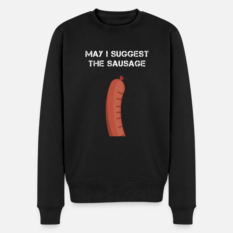 Puis-je suggérer la saucisse - Pull Premium bio Homme - noir
