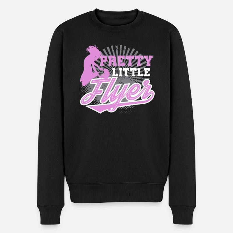 Cheerleader Pretty Little Flyer Geschenk Tee für - Männer Premium Bio Pullover - Schwarz