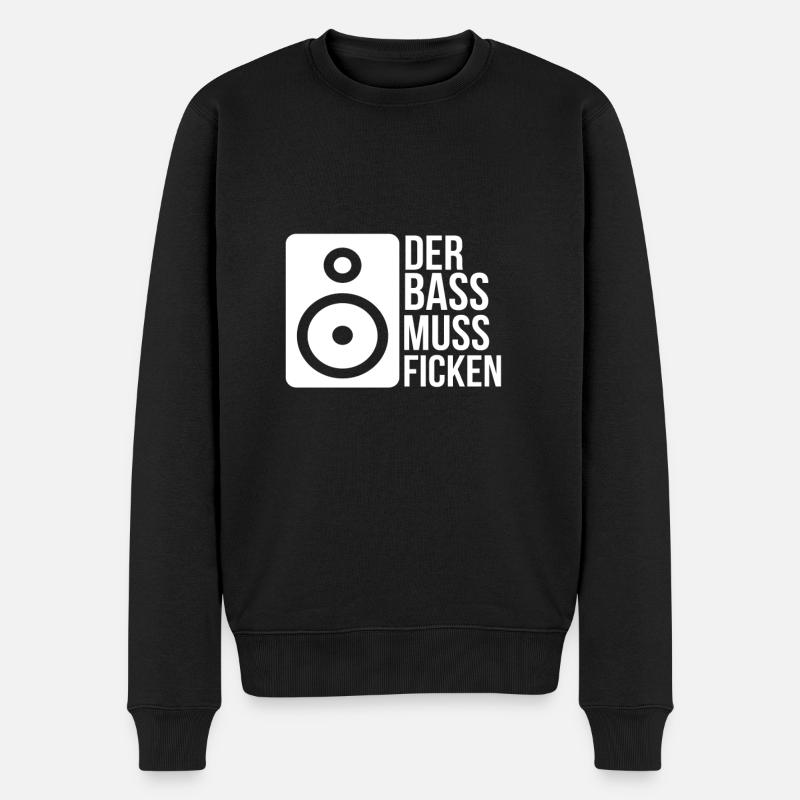 Techno Festival - Männer Premium Bio Pullover - Schwarz