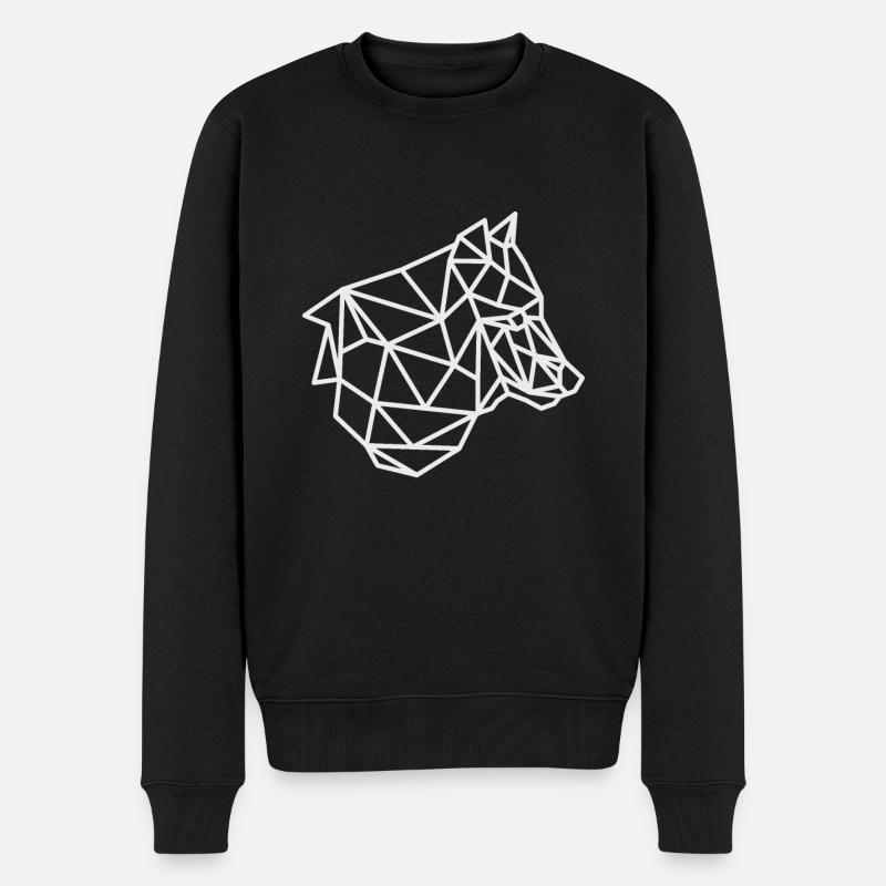 Chasseur de loup - Pull Premium bio Homme - noir