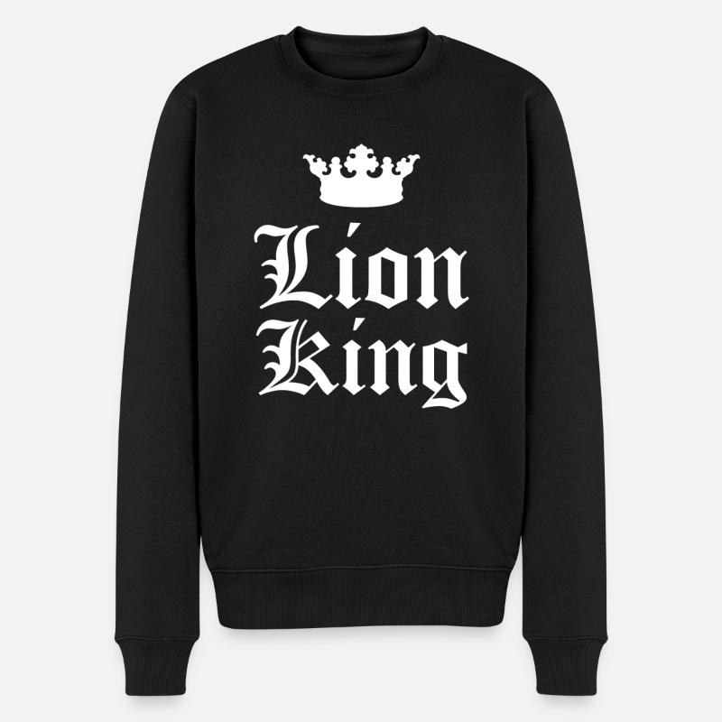 Roi lion - Pull Premium bio Homme - noir