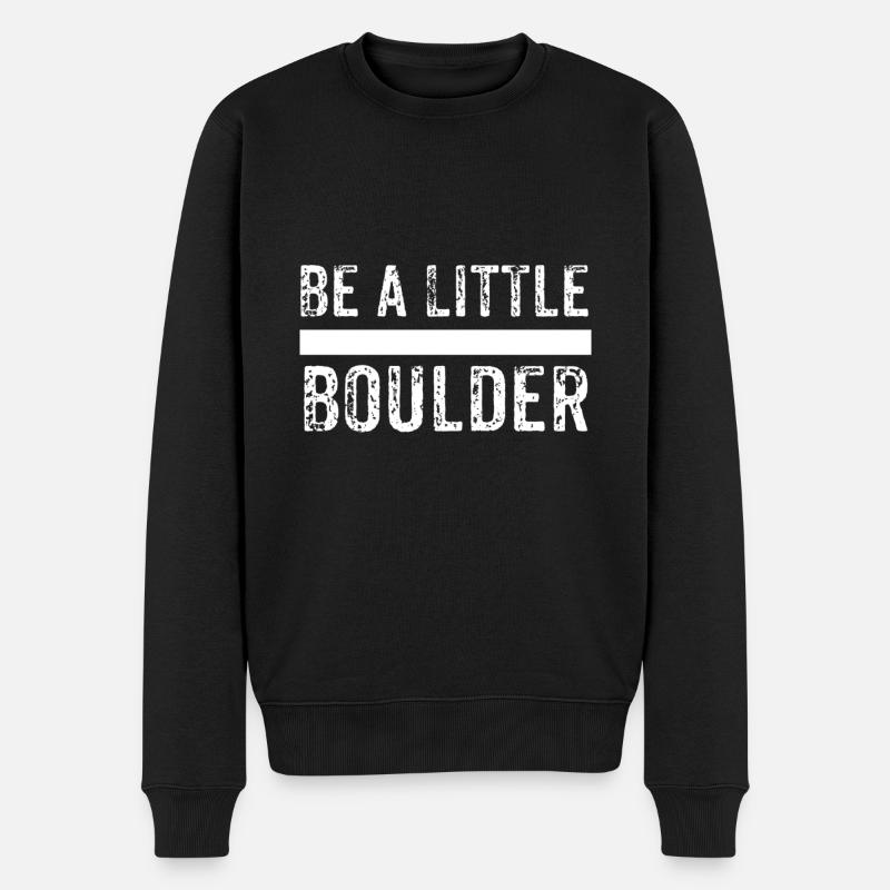 Klettern - Männer Premium Bio Pullover - Schwarz