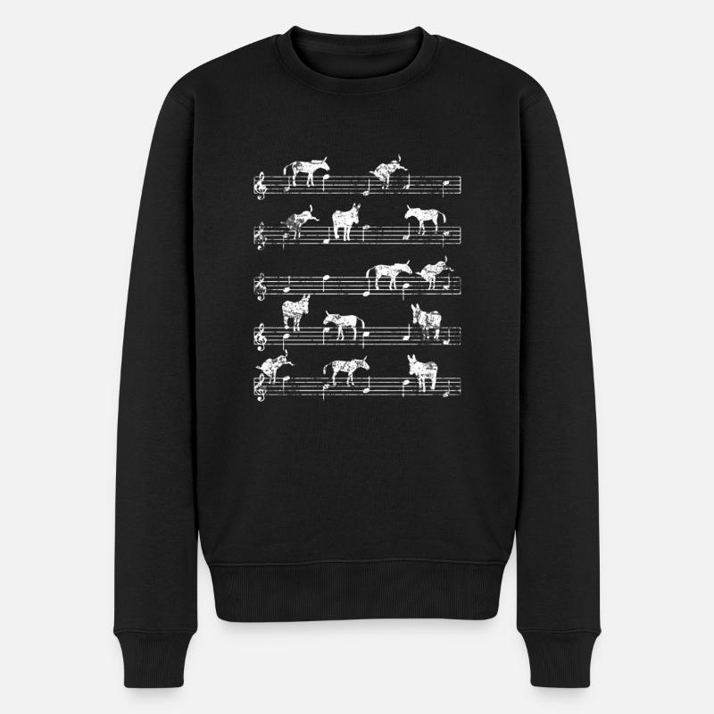 Musique d'âne - Pull Premium bio Homme - noir