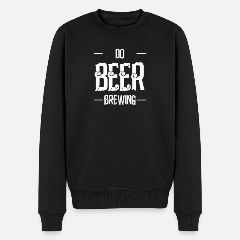 Bierbrauer - Männer Premium Bio Pullover - Schwarz