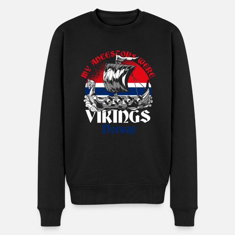 Norway Vikings - Men's Premium Organic Jumper - black