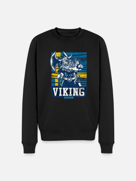 Sveriges vikingar - Ekologisk premiumtröja herr - svart