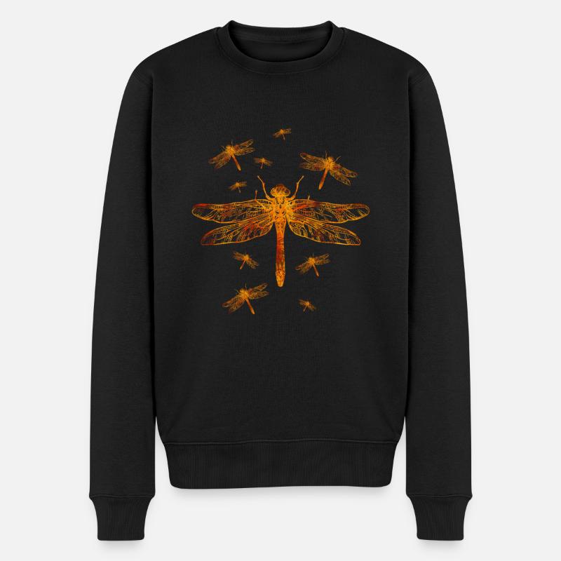 Nature de libellule - Pull Premium bio Homme - noir