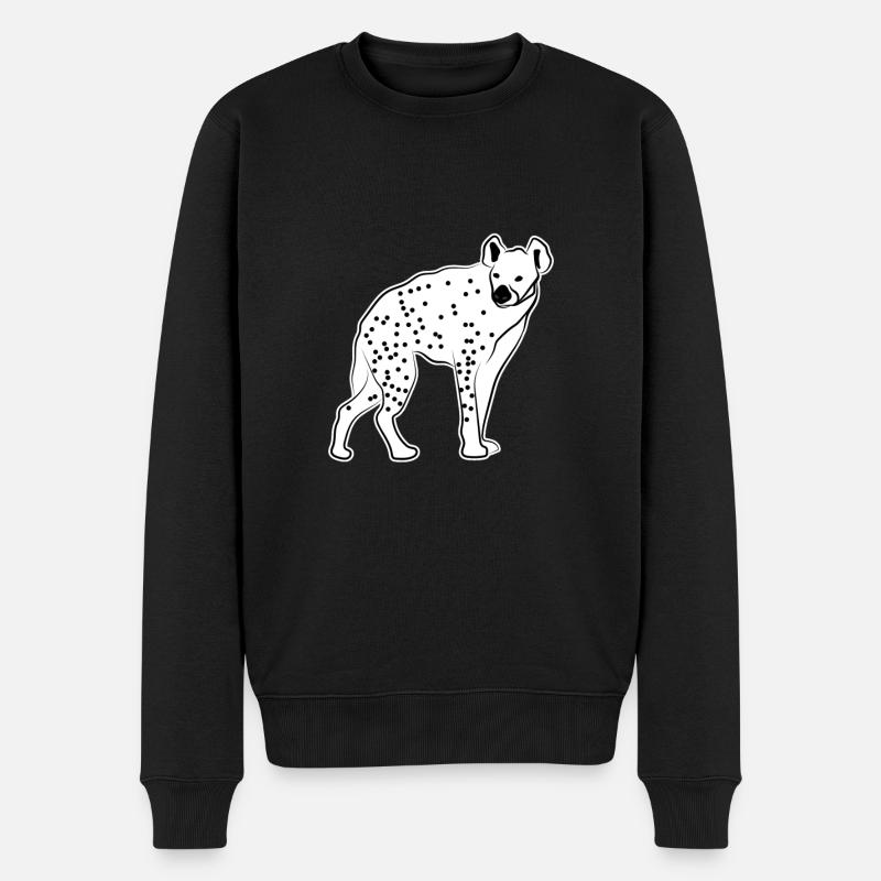 Idée cadeau hyène - Pull Premium bio Homme - noir
