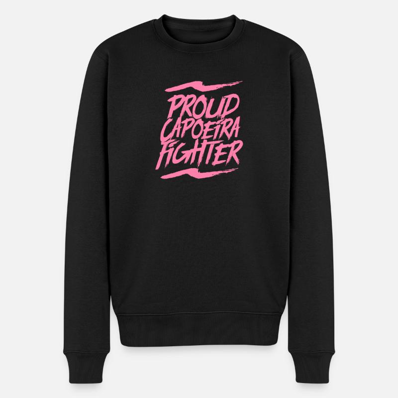 Capoeira - Männer Premium Bio Pullover - Schwarz