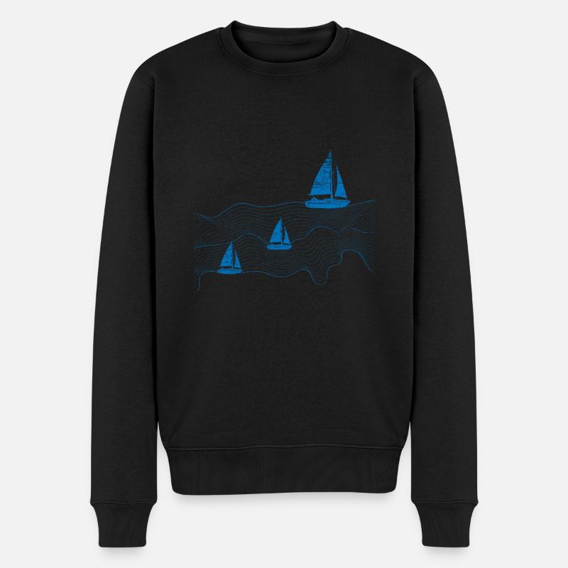Mer de voile - Pull Premium bio Homme - noir
