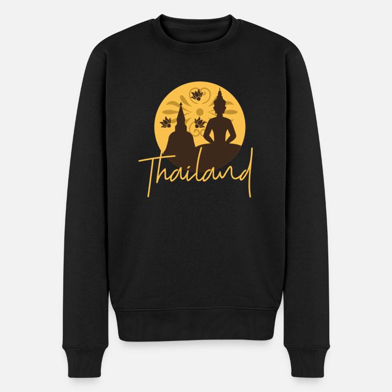Thaïlande - Pull Premium bio Homme - noir