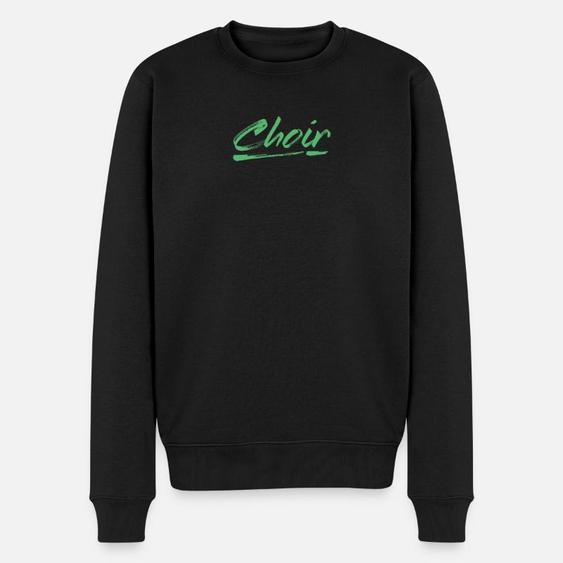 Chor - Männer Premium Bio Pullover - Schwarz