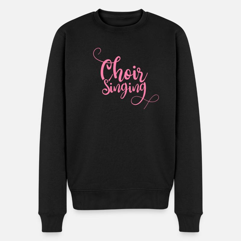 Chöre Kirchenchor Chor Sängerin Singen Kinderchor - Männer Premium Bio Pullover - Schwarz