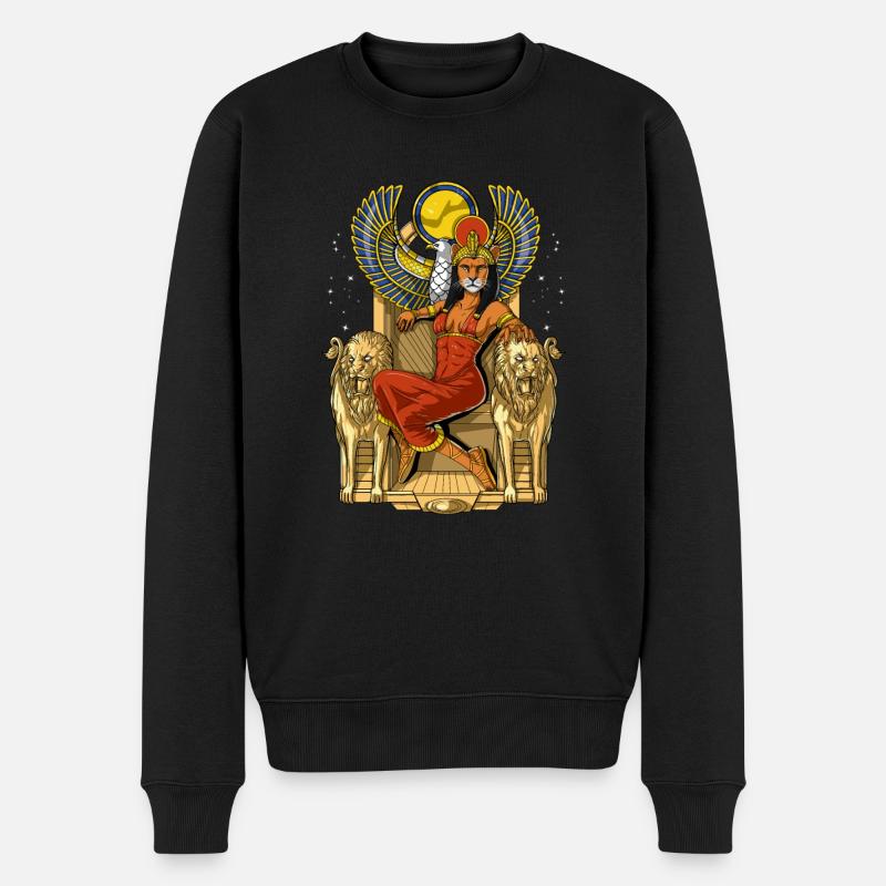 Sekhmet Déesse égyptienne Lionne - Pull Premium bio Homme - noir
