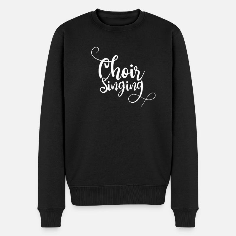 Chor Mitglied Kirchenchor Singen Chor Sänger Chöre - Männer Premium Bio Pullover - Schwarz