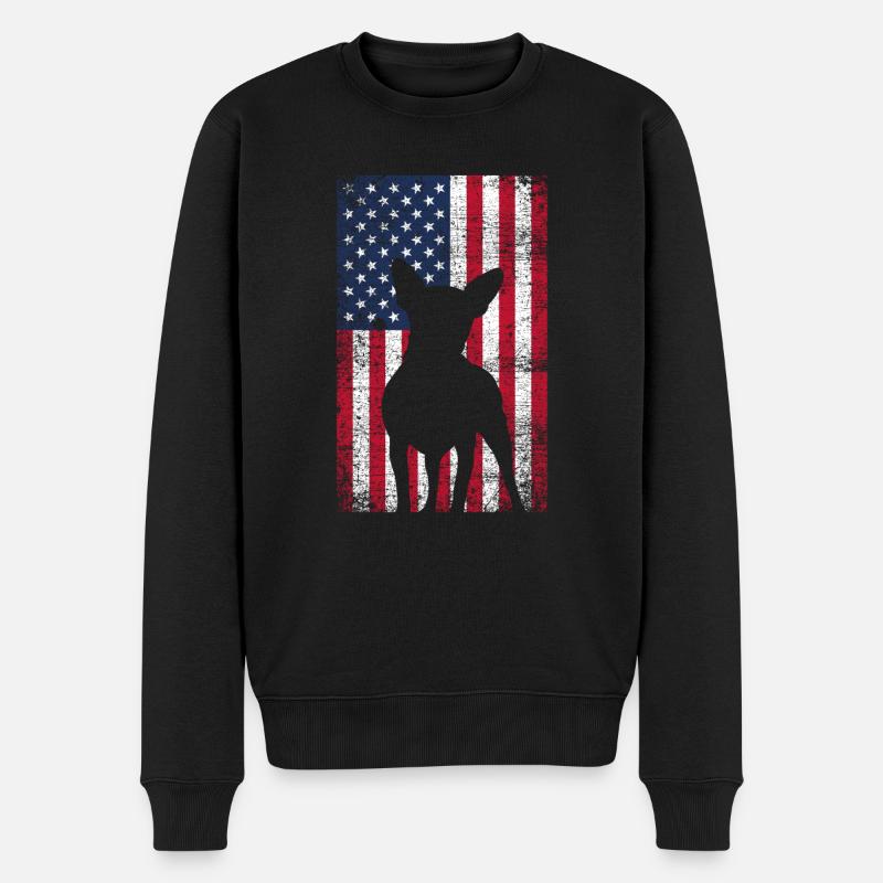 Chihuahua - Pull Premium bio Homme - noir